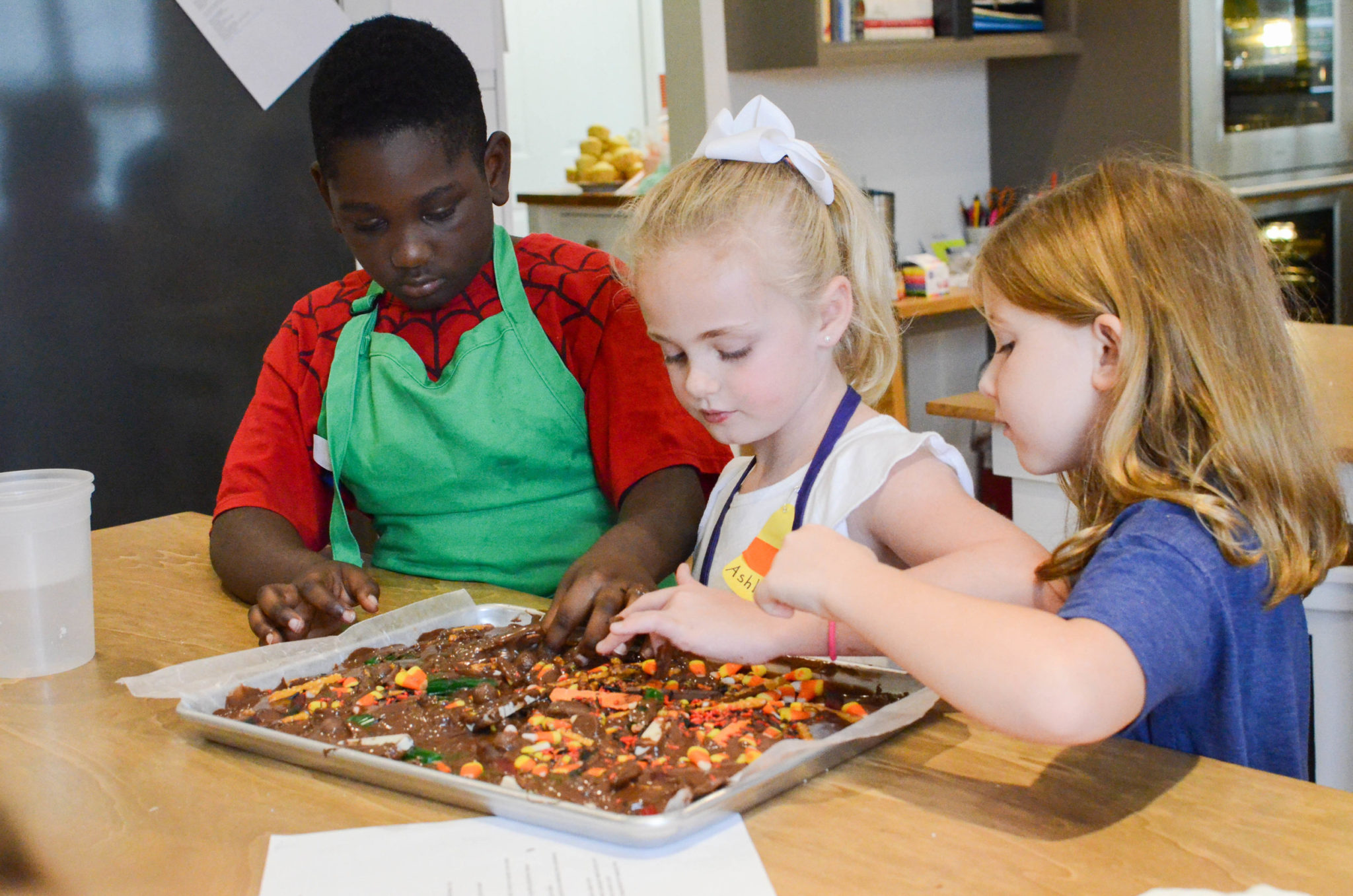 Candy Bark is best when topped with even more candy