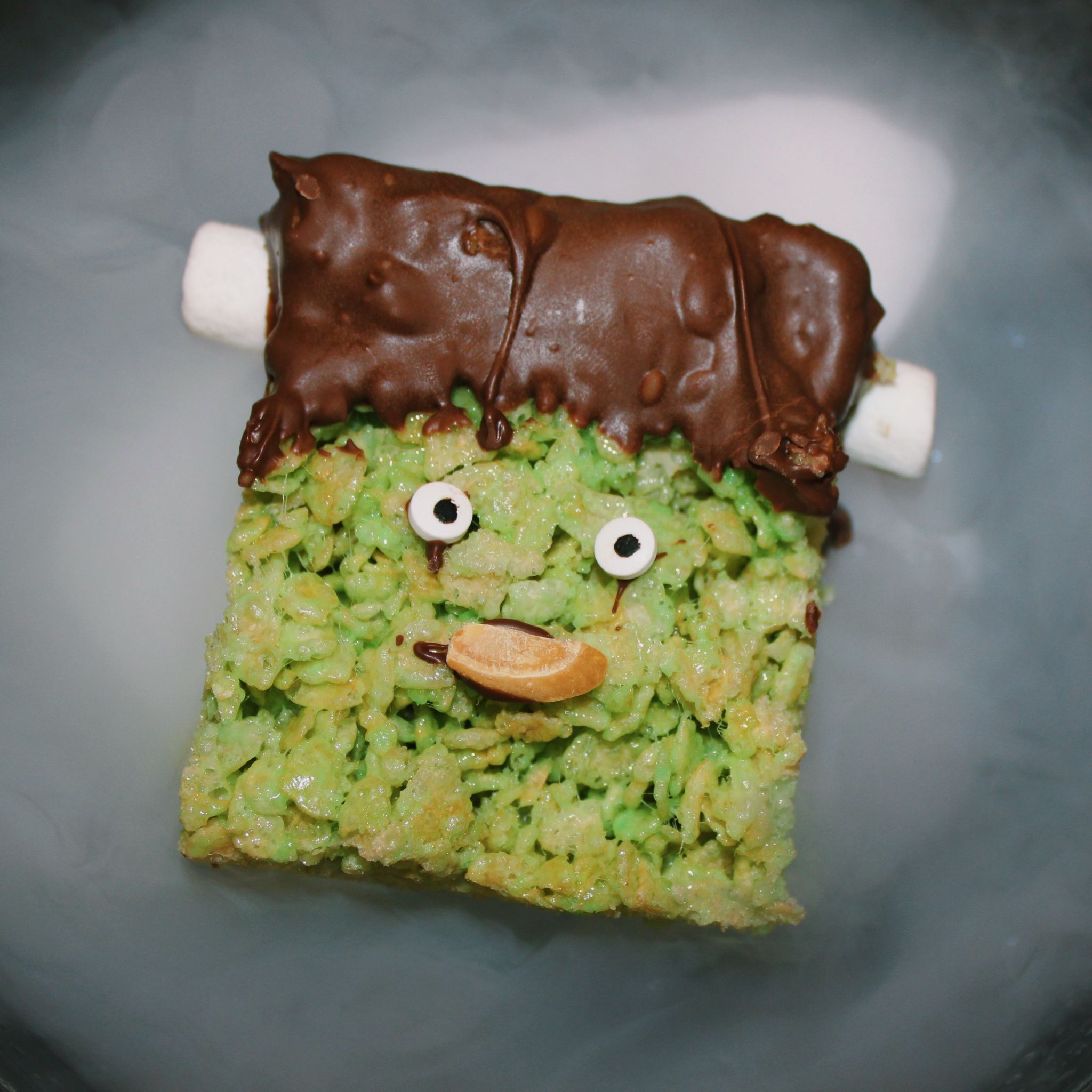 Frankenstein Rice Krispies Treats - VeryVera Cooking Camp
