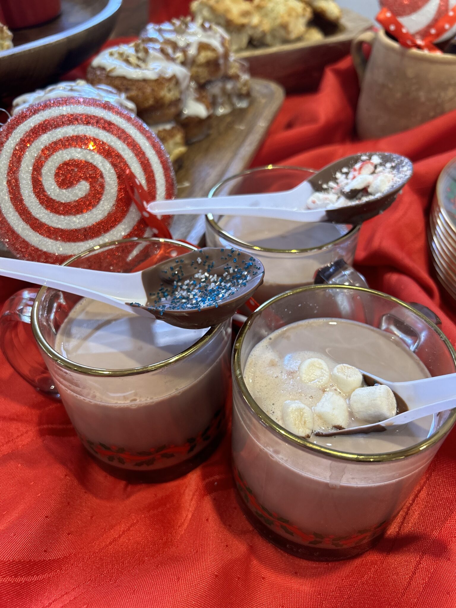 Hot Chocolate with Chocolate Spoons - VeryVera Cooking Camp