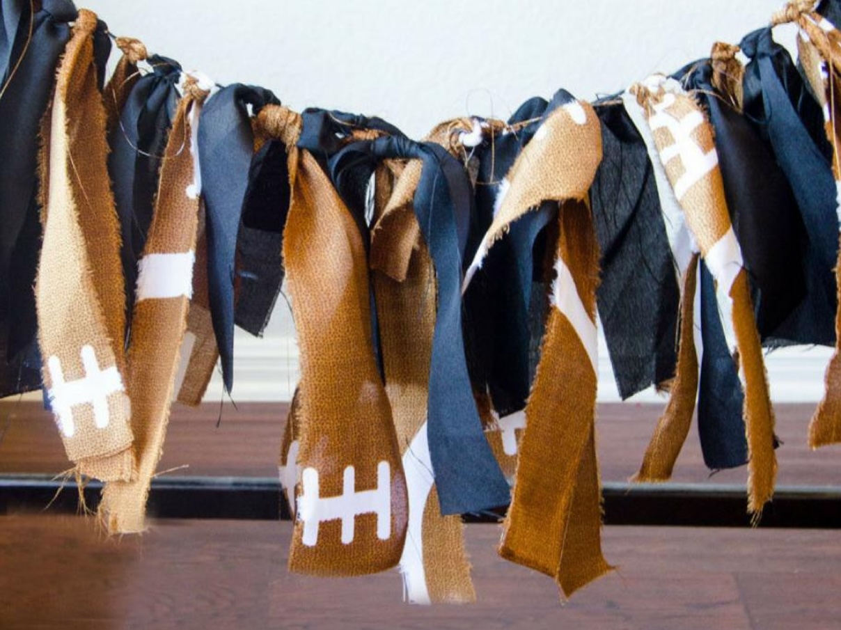 Football Fabric Garland